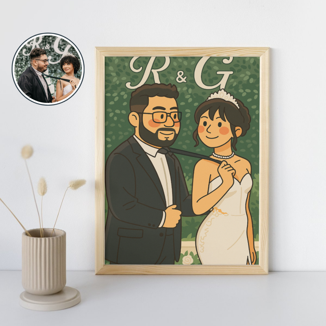 Ilustración Coreana Digital Personalizada