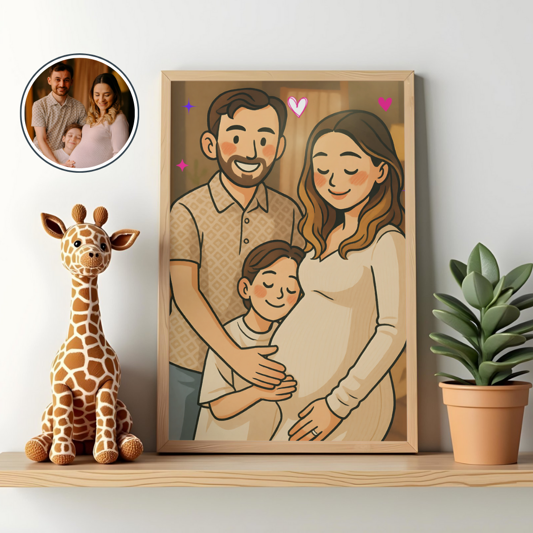 Ilustración Coreana Digital Personalizada