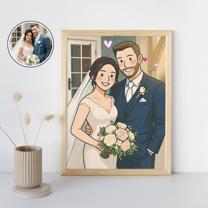 Ilustración Coreana Digital Personalizada