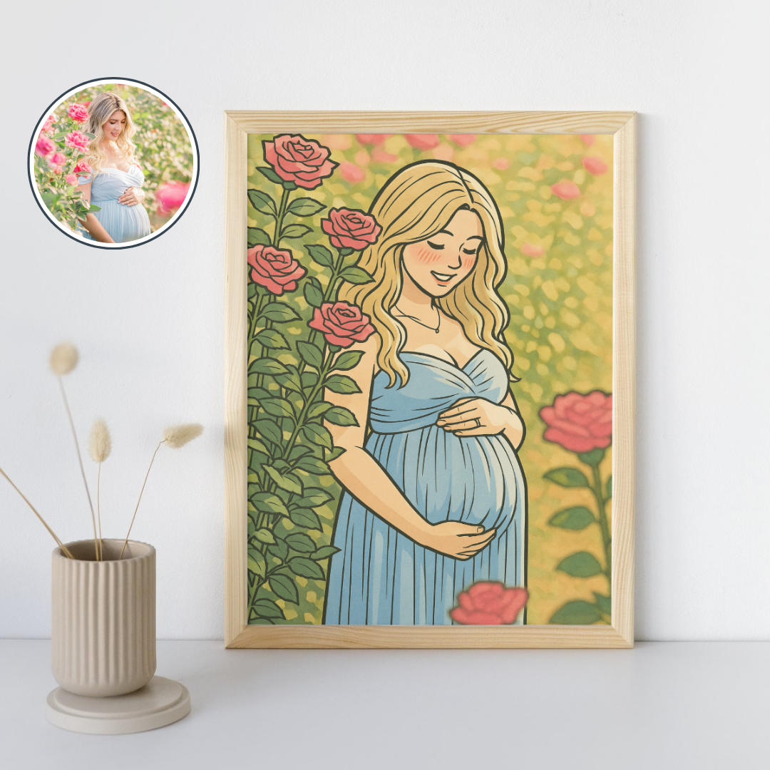 Ilustración Coreana Digital Personalizada