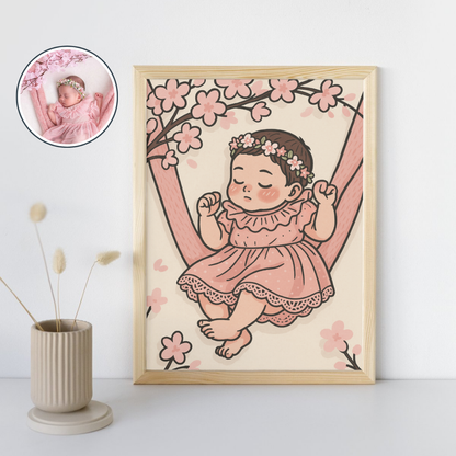 Ilustración Coreana Digital Personalizada