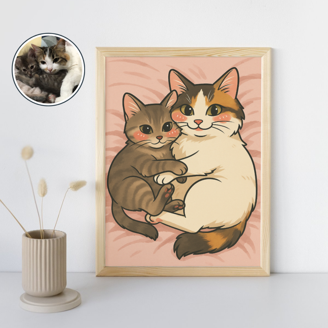 Ilustración Coreana Digital Personalizada