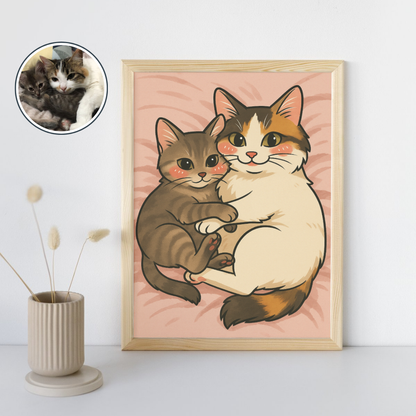 Ilustración Coreana Digital Personalizada